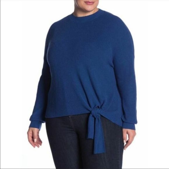 NWT Abound Tie Front Knotted Hem Knit Sweater 3X - Picture 1 of 4